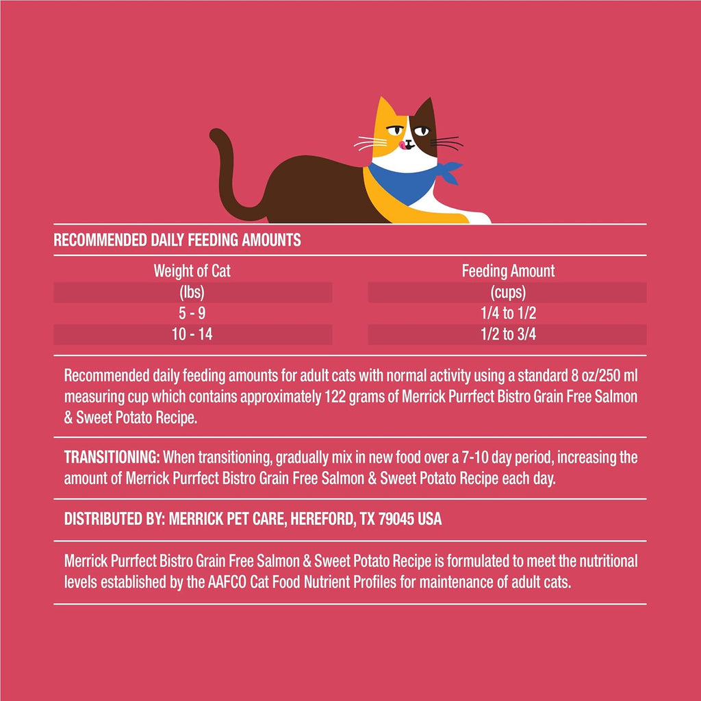 Purrfect Bistro Grain Free Dry Cat Food with Salmon, 4 lb Bag