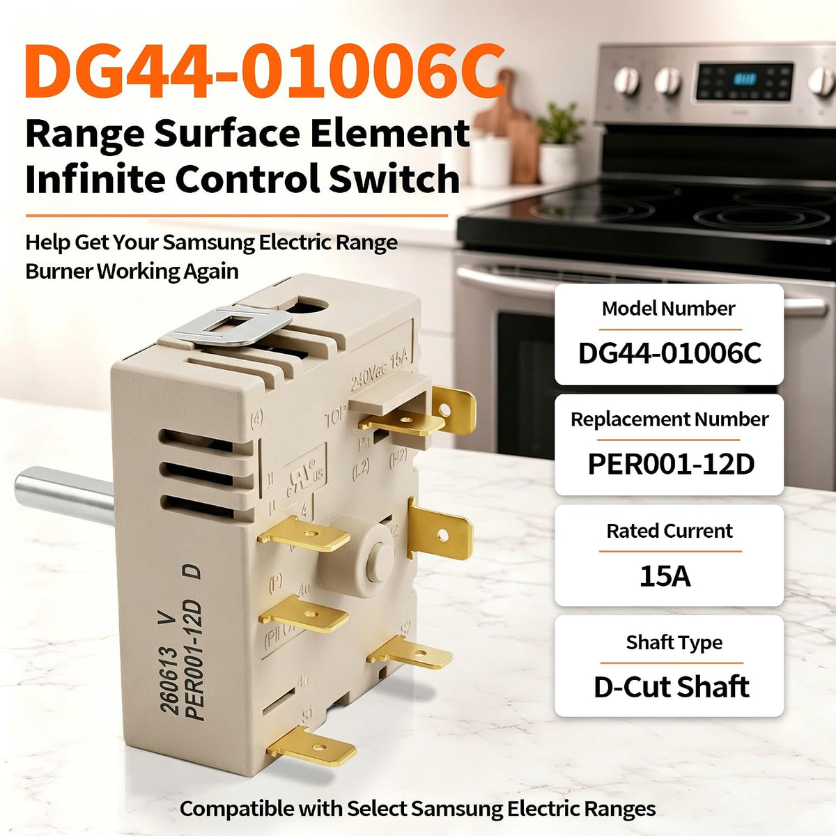 DG44-01006C Range Surface Element Infinite Control Switch