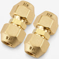 2-Pack Copper Pipe Extension Connectors, 3/8" for HVAC Repair