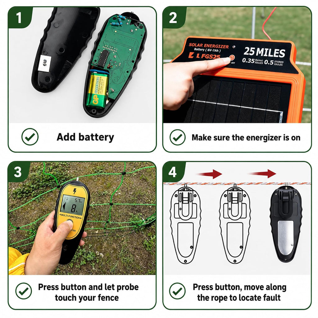 Electric Fence Tester and Fault Finder,Digital Electric Fence Tester 15kv