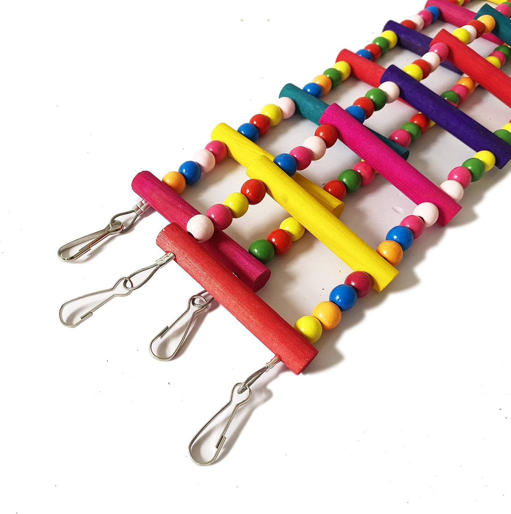 Bird Parrot Toys Ladders Swing Chewing Toys Hanging Pet Bird Cage Accessories Hammock Swing for Small Parakeets