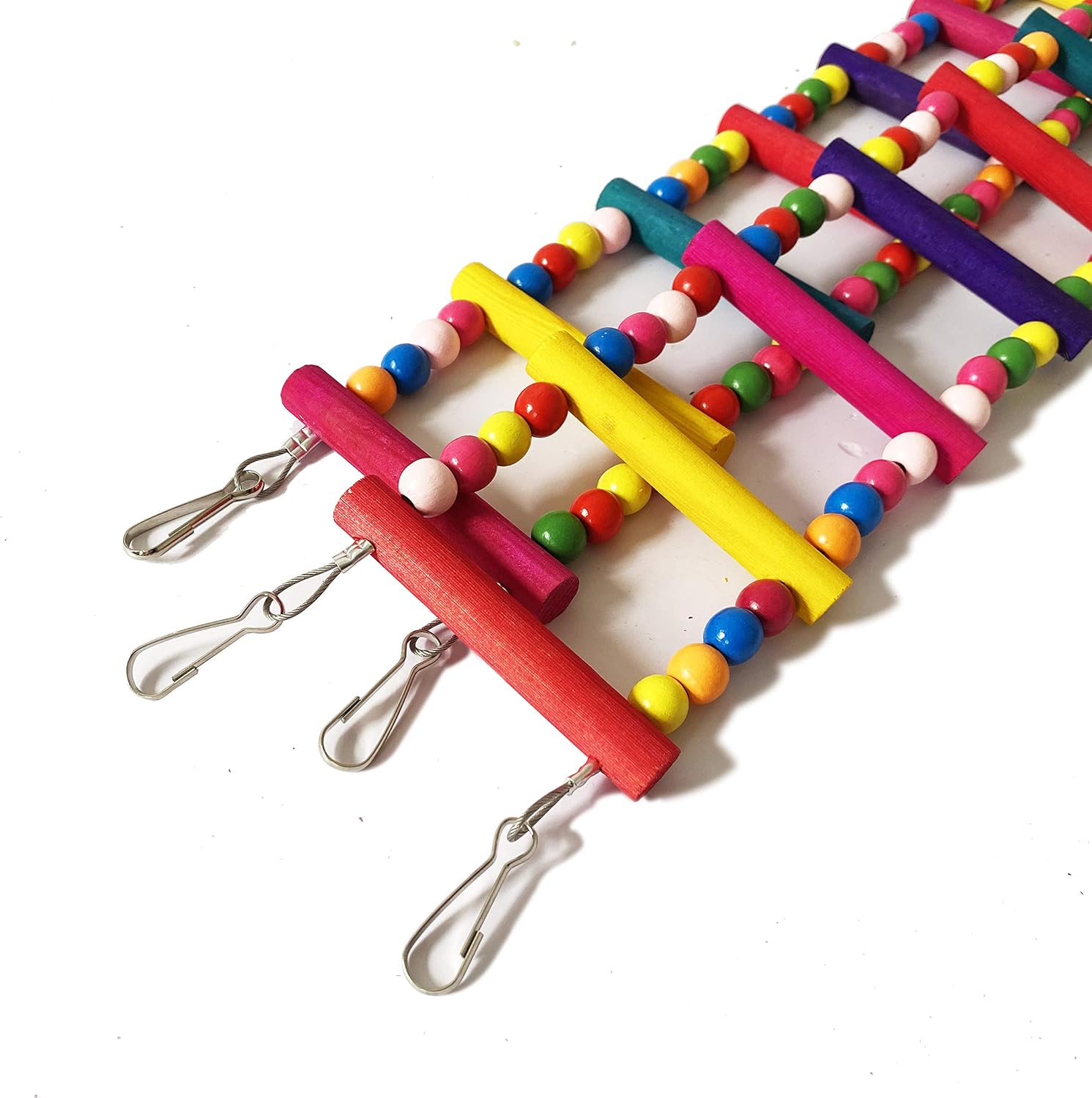 Bird Parrot Toys Ladders Swing Chewing Toys Hanging Pet Bird Cage Accessories Hammock Swing for Small Parakeets