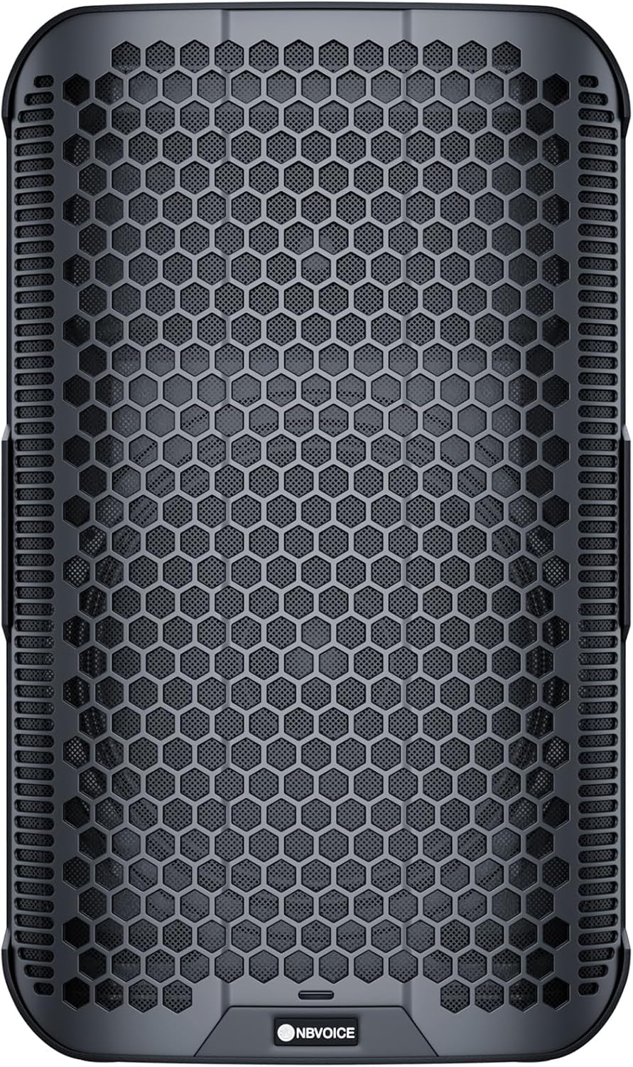 NBVDP115A 1800W Powered 15” PA Speaker with 2-Channel Mixer, Bluetooth Streaming & Wireless Stereo Linking