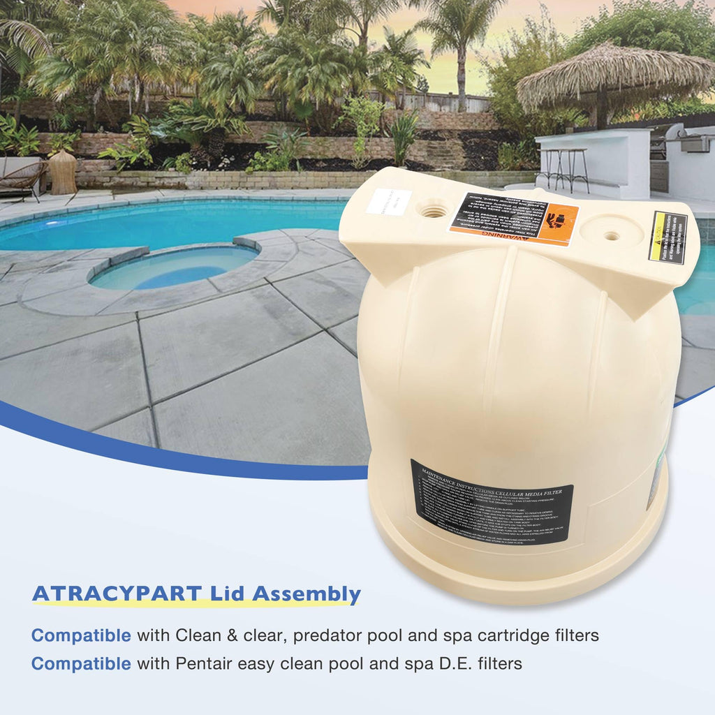 Pool Filter Lid Fits Pentair Clean & Clear CC75 CC150 CC200 & Predator