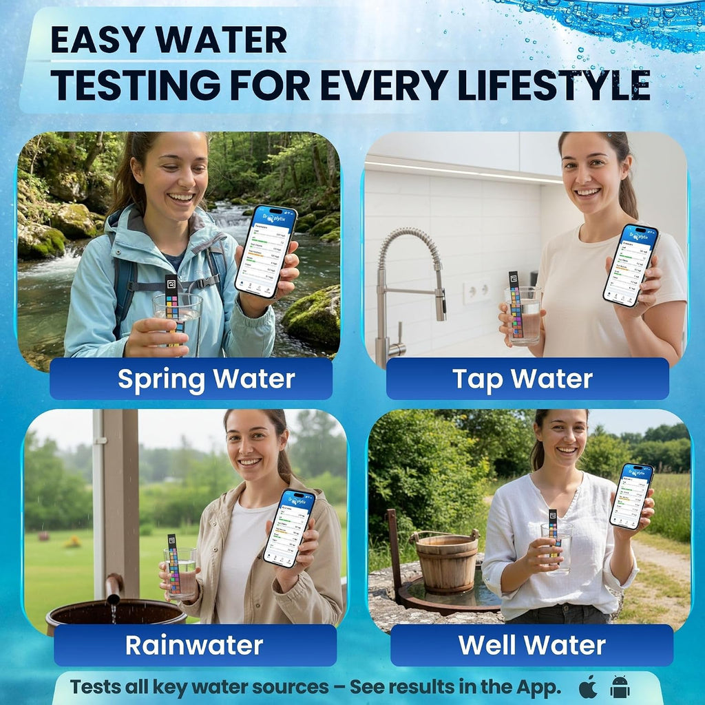 20-in-1 Drinking Water Test Kit with App, Digital Water Tester for Drinking Water, Home Water Test Kit, Well Water