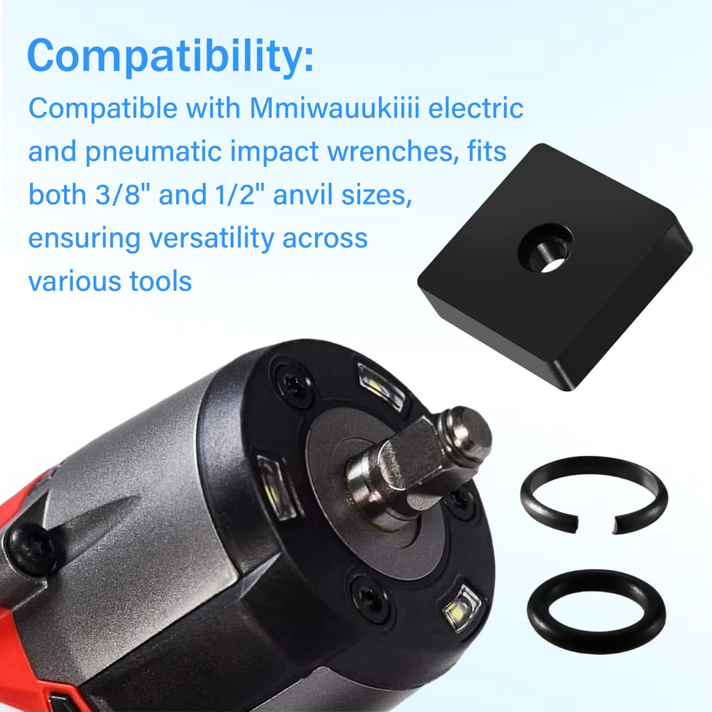 (12+12 Sets) 1/2"&3/8" Impact Retaining Ring Clip Friction Ring with O-Ring
