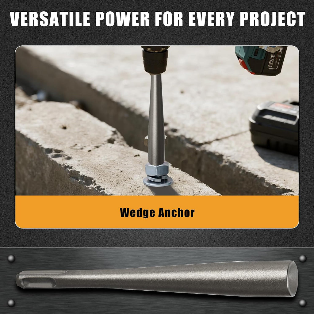 SDS Plus Wedge Anchor Setter – Concrete Anchor Setting Tool for Wedge Anchors and Rebars