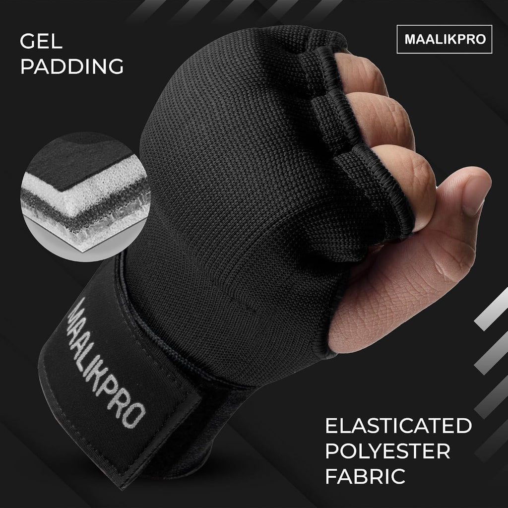 Boxing Hand Wraps Gel Inner Gloves | Gel Padded Hand Wraps for for Men & Women, Boxing, MMA, Muay Thai, & Martial