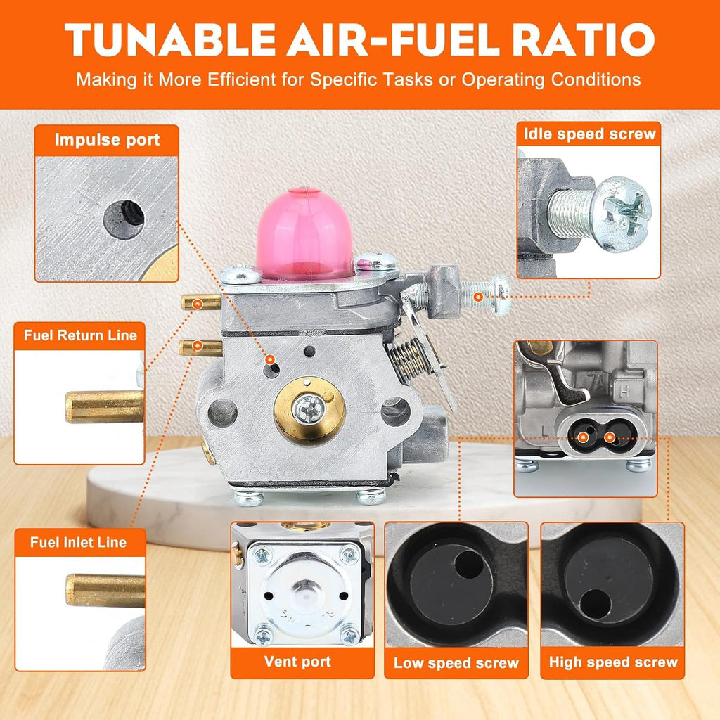 Hipa M2510 Carburetor for Murray Remington RM2510 RM2560 RM2599 Weed Eater