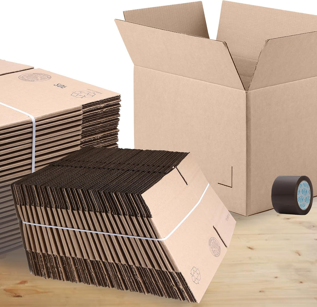 12x12x12'' Corrugated Cardboard Shipping Boxes 25 Pack