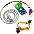 MAX6675 Thermocouple Module with K Type Thermocouple Temperature Sensor SPI Interface 3-5V for Arduino ESP32 Raspberry Pi, M6 Screw Set