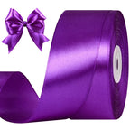 Purple Satin Ribbon, 1-1/2 Inches, 50 Yards