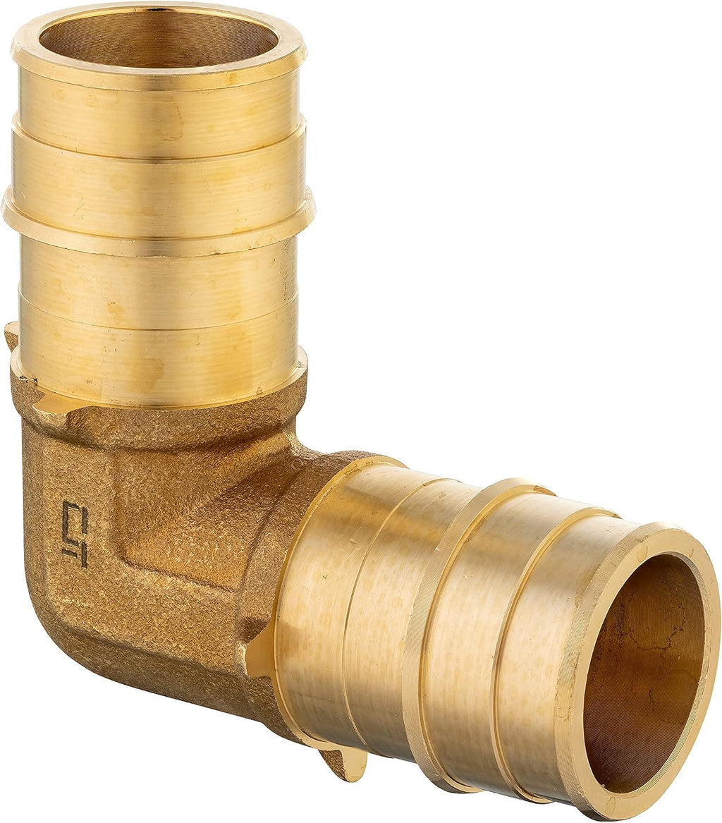 2 piece EFIELD Pex A Full Flow Expansion Brass Fitting 1"x 1" Elbow