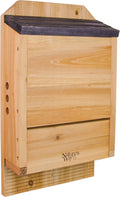 Bird Products CWH6 Triple Chamber Cedar Bat House, 20.5" x 12" x 5"
