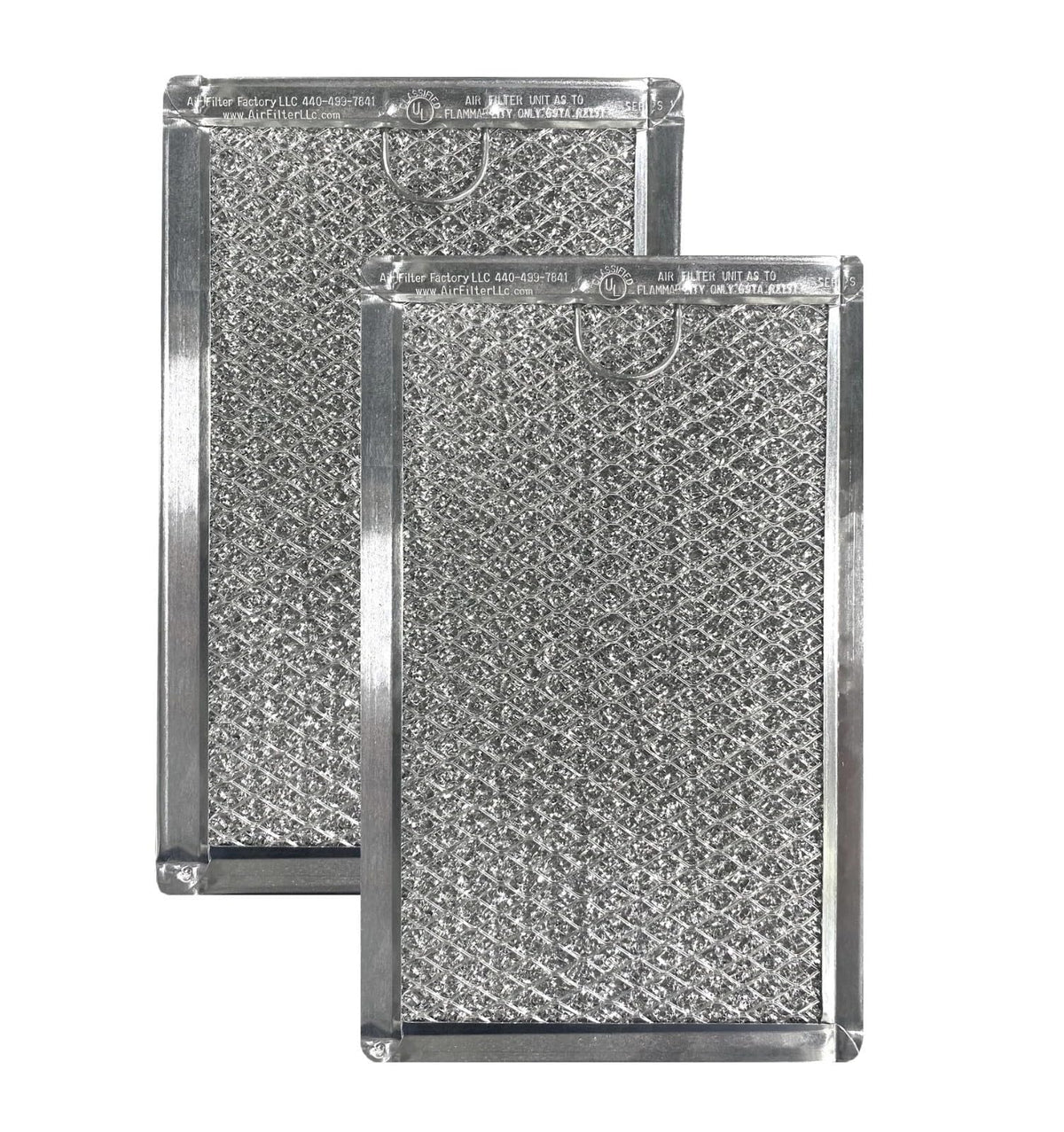 Compatible with Whirlpool WP56001069 Grease Mesh Microwave Range Hood Filter (2 Pack)
