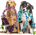 Tough Dog Rope Toys for Aggressive Chewers, Tough Tug of War Dog Toys for Large, Medium & Small Dogs – 5 Pack