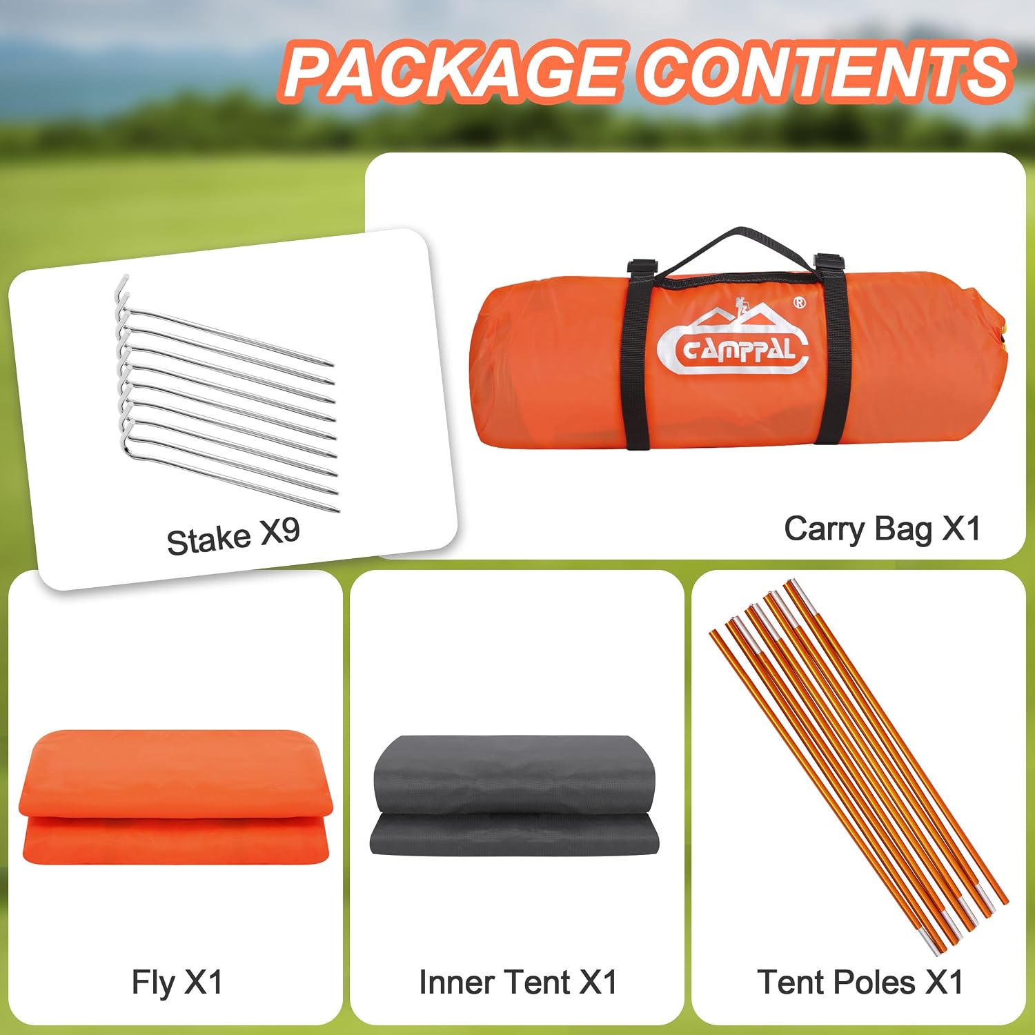 1 Person Tent for Camping Hiking Mountain Hunting Backpacking Tents 4 Season Resistance to Windproof Rainproof and