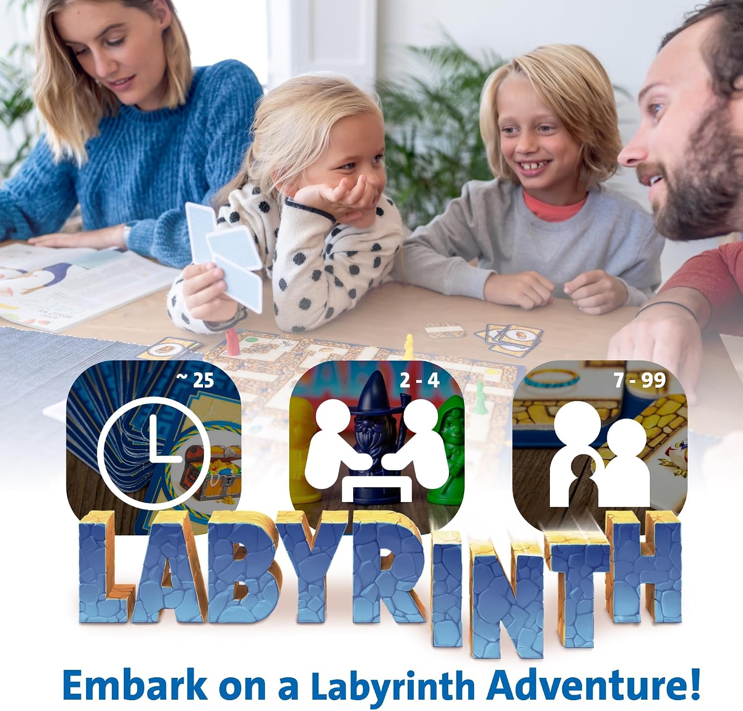 Ravensburger Labyrinth Board Game - A Strategic Maze Challenge for Family Nights - Find Treasures & Block Opponents