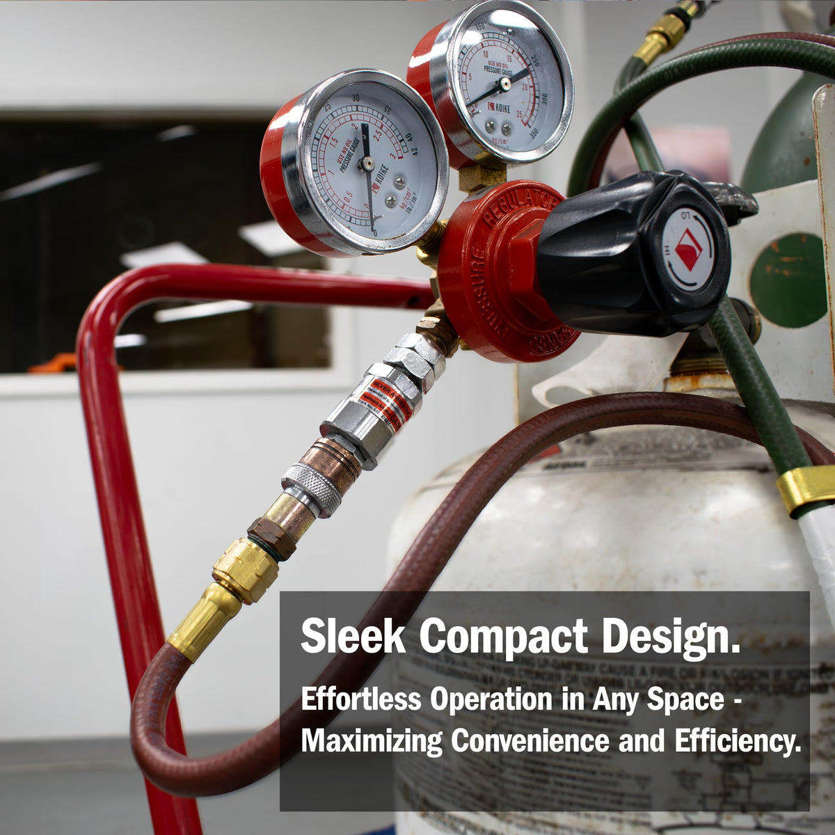 Koike Medium-Duty Propane Regulator, CGA-510 Connection