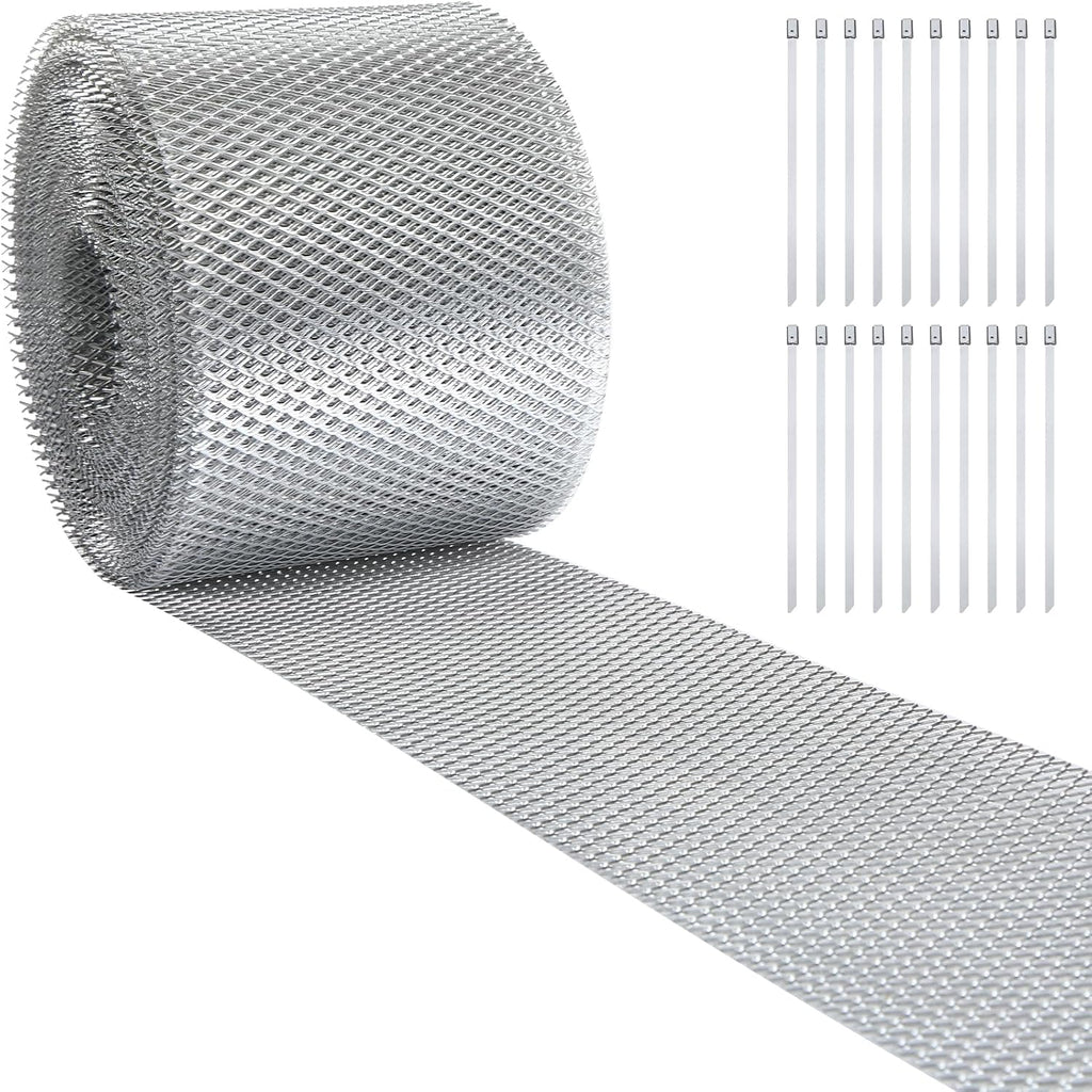 5 Inch X 60 Feet Gutter Guard Aluminum Mesh Roll Silver