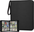 3 Ring 9 Pocket Zipper Card Binder, 720 Double Sided Standard PU Trading Card Album Folder for TCG & Sports Cards