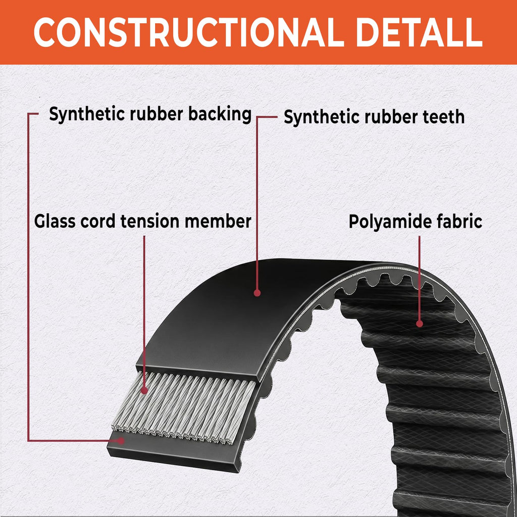 PODYORK 225-5M-15, HTD Timing Belt 1Pcs for 3D Printer CNC Laser