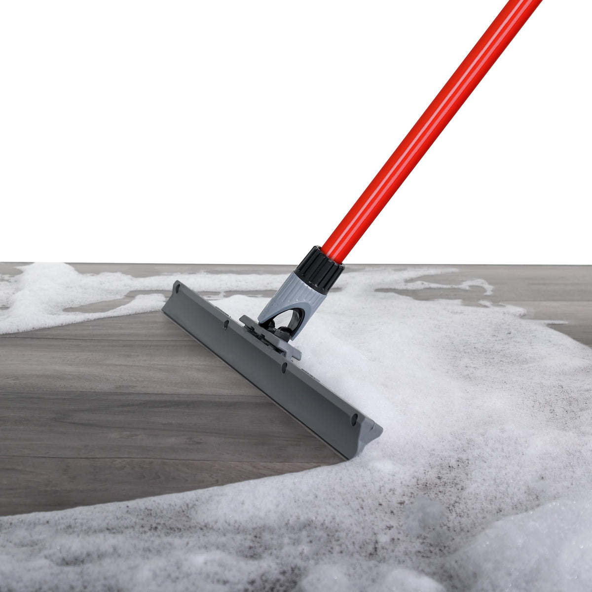 Heavy Duty Floor Squeegee for Concrete and Tile Floor - Silicone Squeegee Broom Floor Scrubber - Large Single Cast