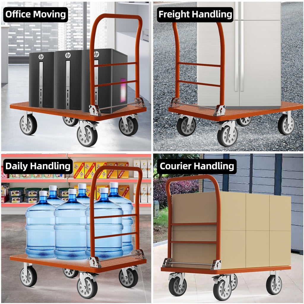 Heavy Duty Platform Truck, 2200lbs Folding Platform Cart