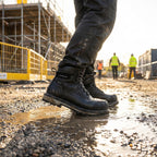 Men's 6 Inch Waterproof Soft/Composite Toe Leather Work Boots
