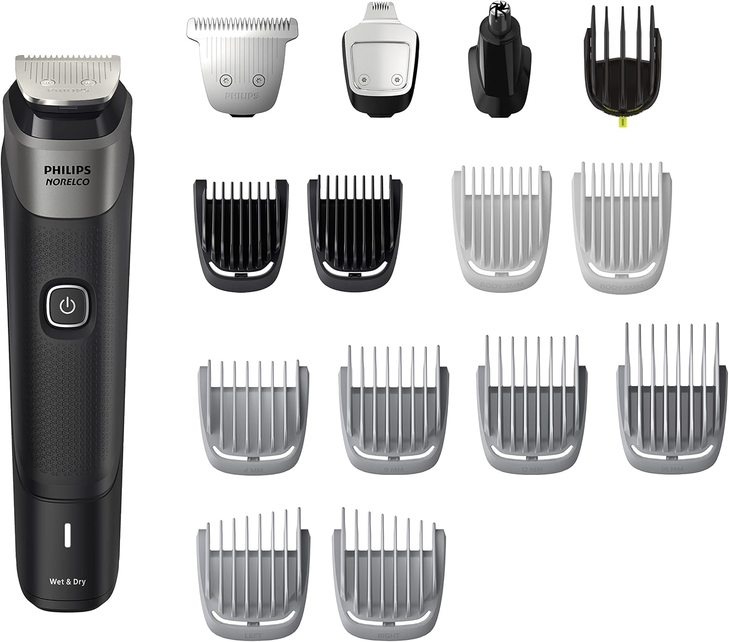Philips Norelco Multigroom 5000 Series, All-in-One Trimmer and Hair Clipper, 18-Piece Men's Grooming Kit for Beard