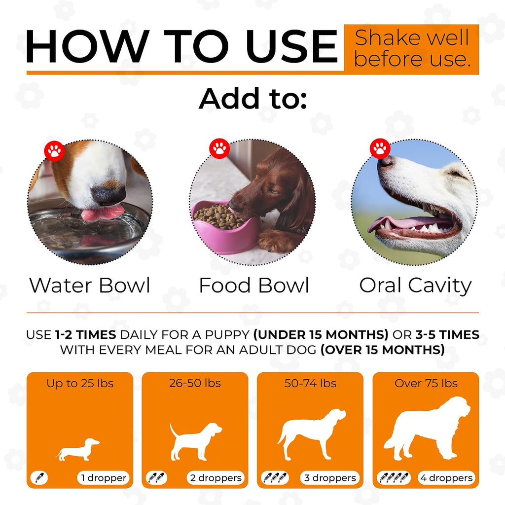 Glucosamine for Dogs + Chondroitinin in Liquid Form – Hip & Joint Supplement for Dogs to Care for Muscular System –