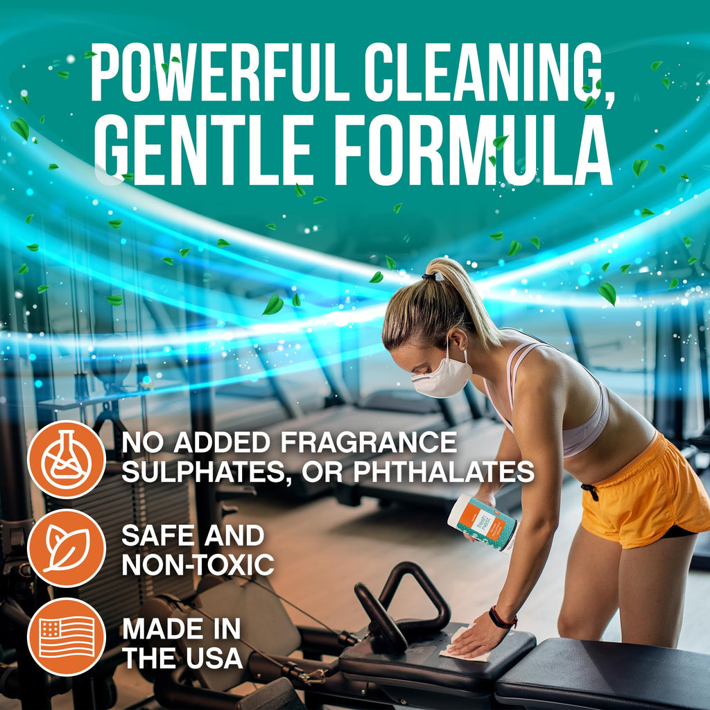 Fitness Equipment Wipes - Cleaning Wipes - 75 Count