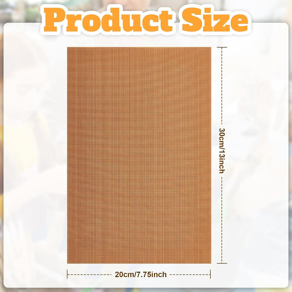 5 Pack Polymer Clay Oven Mat Non Skid Mat, 7.9 x 11.8 Inches | Safe Work Mat, Polymer Clay Bake Tool, Oven Liners