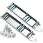 Garage Door Quick Turn Top Brackets with 4 Steel Rollers, 2 Pack