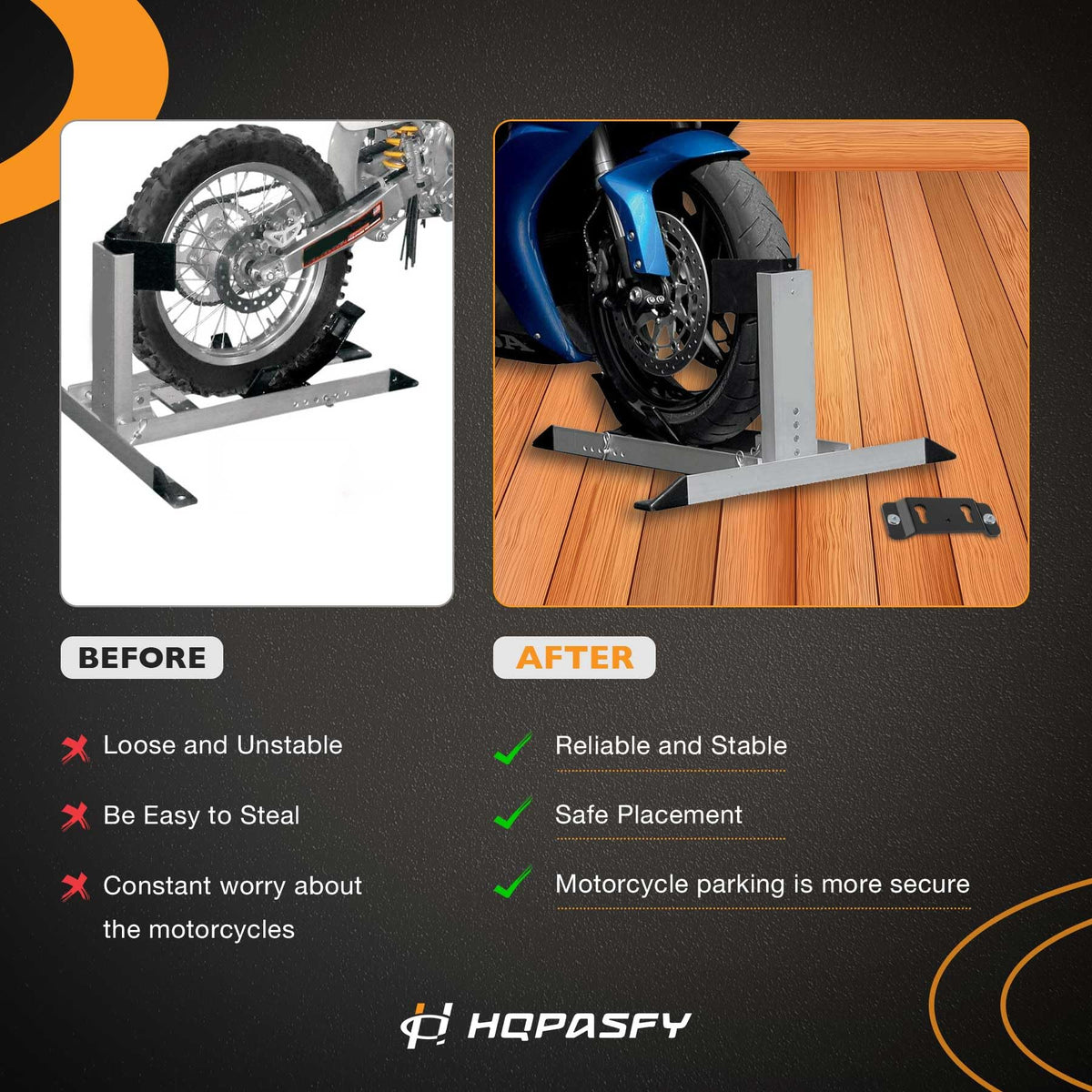 Trailer-Stop Adapter Kit for Pit-Stop Wheel Chock System TK-3000