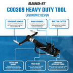 C00369 Heavy Duty Banding Tool, Strapping Tensioner with Cutter
