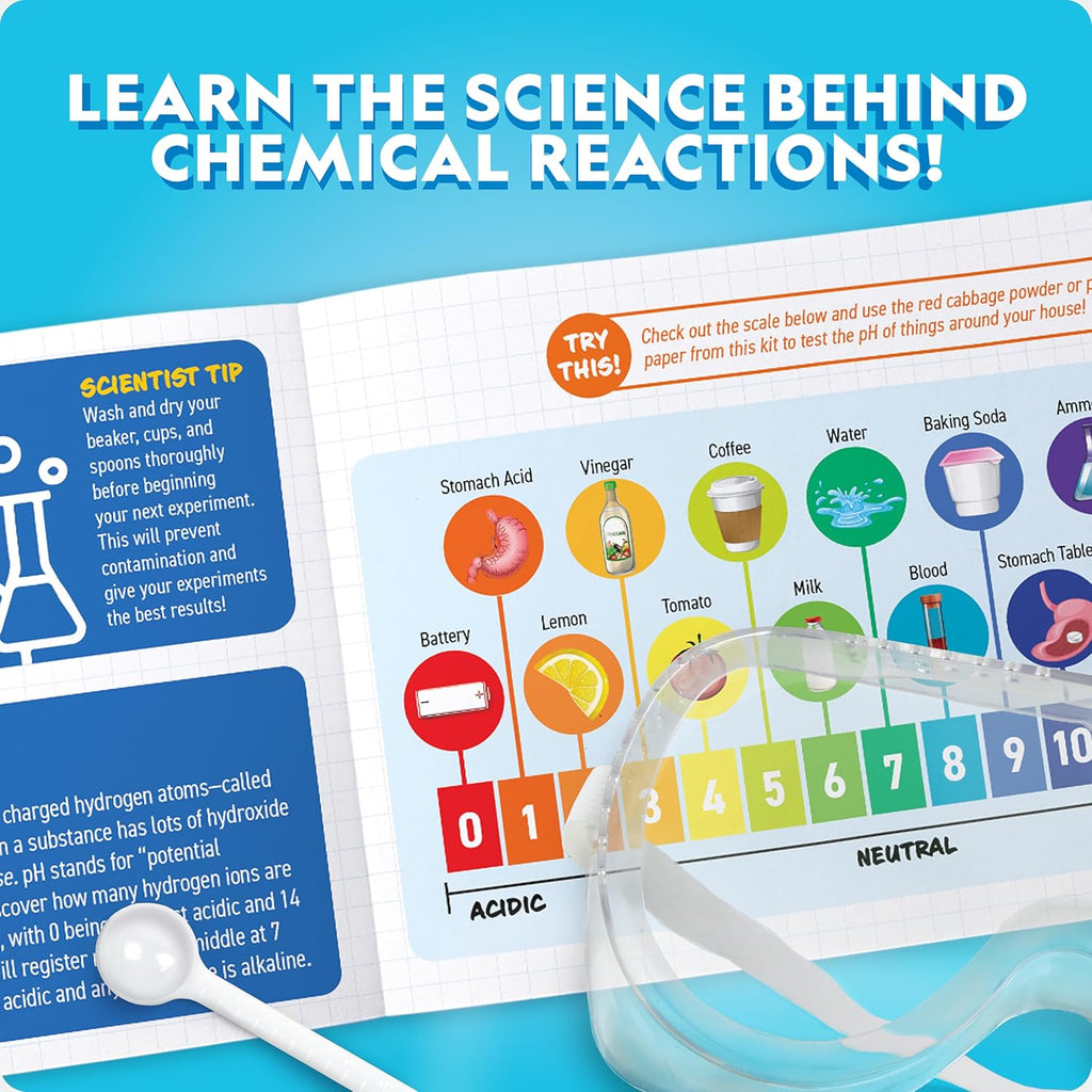 National Geographic Amazing Chemistry Set with 100+ Experiments Ages 8-12 | Crystal Growing, Chemical Reactions, STEM