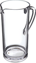 Elan Clear Pitcher Tall Pitcher, Plastic Pitcher for Restaurants, Catering, Kitchens, Plastic, 58 Ounces, Clear