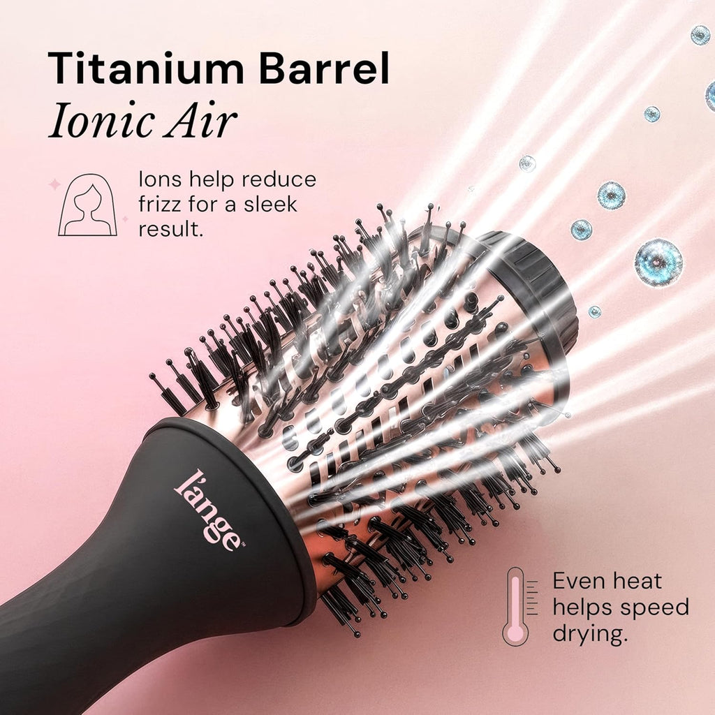 Le Volume 2-in-1 Titanium Blow Dryer Brush | Frizz Control Blowout Hair Dryer Brush For Drying And Straightening |