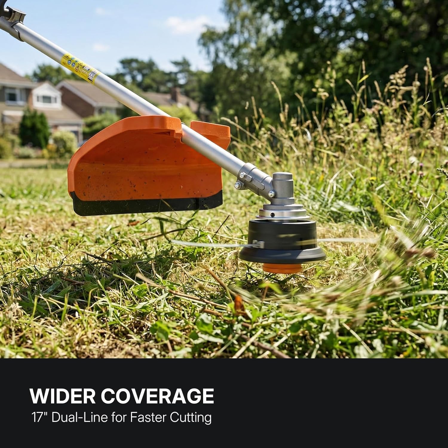 25.4CC 3-in-1 Gas Weed Wacker, 2-Cycle Professional Trimmer & Edger, Heavy Duty Brush Cutter with 40T/3T Blades