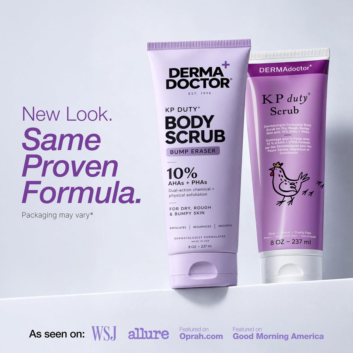 KP Bump Eraser Body Scrub, 10% AHAs + PHAs, Rough & Bumpy Skin