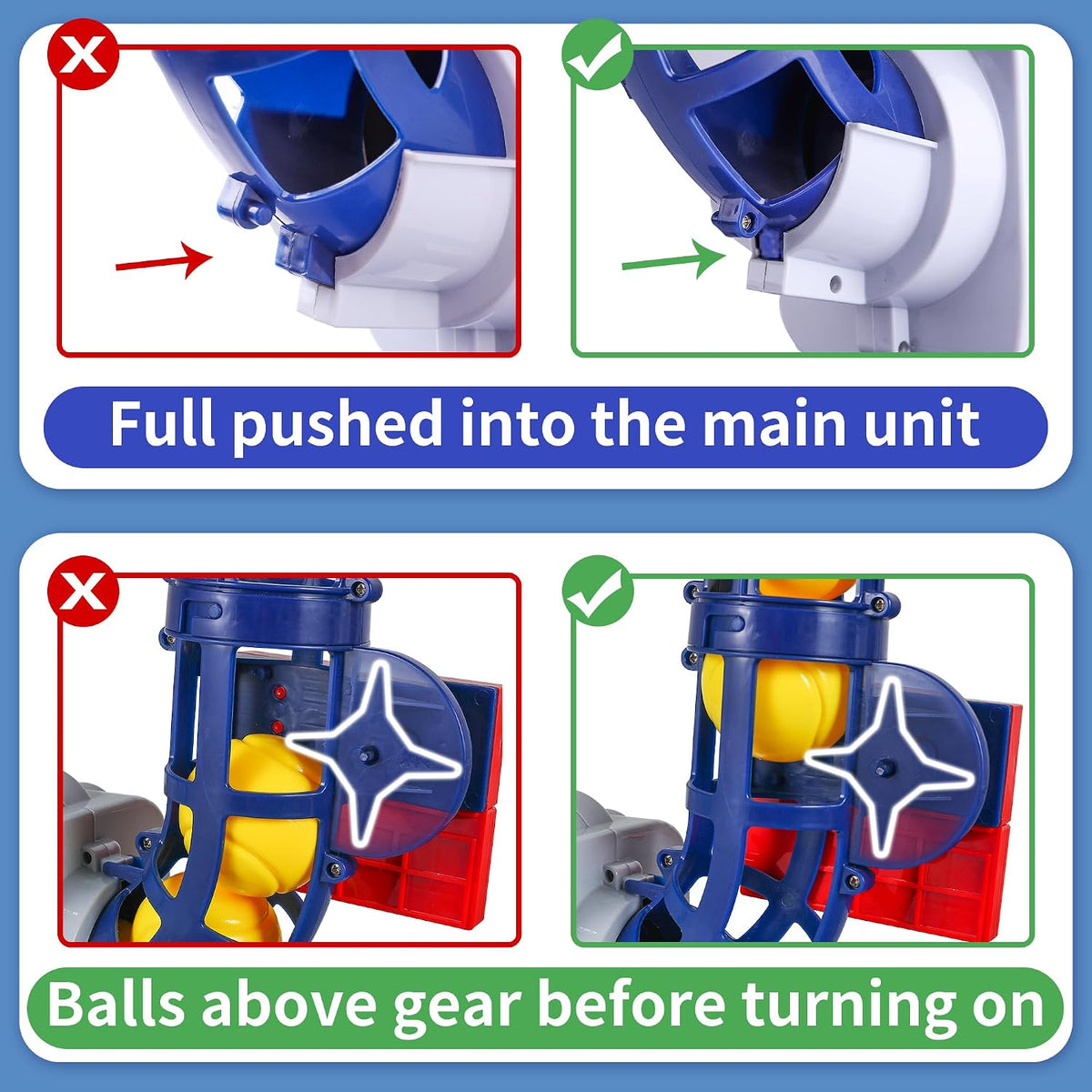 Kids Pitching Machine Toys, 2 in 1 RC Baseball Tennis Pitcher