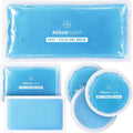 6 Piece Ice Packs for Injuries Reusable - Soft Ice Pack Flexible Cold Packs