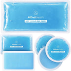 6 Piece Ice Packs for Injuries Reusable - Soft Ice Pack Flexible Cold Packs