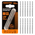 ABRAPRO 1/8" Multipurpose Cutting Bits, M2 HSS 12 Pcs for Rotary Tools