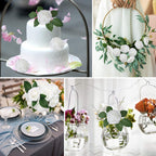 White Rose 50pcs Real Looking Artificial Flowers w/Stem