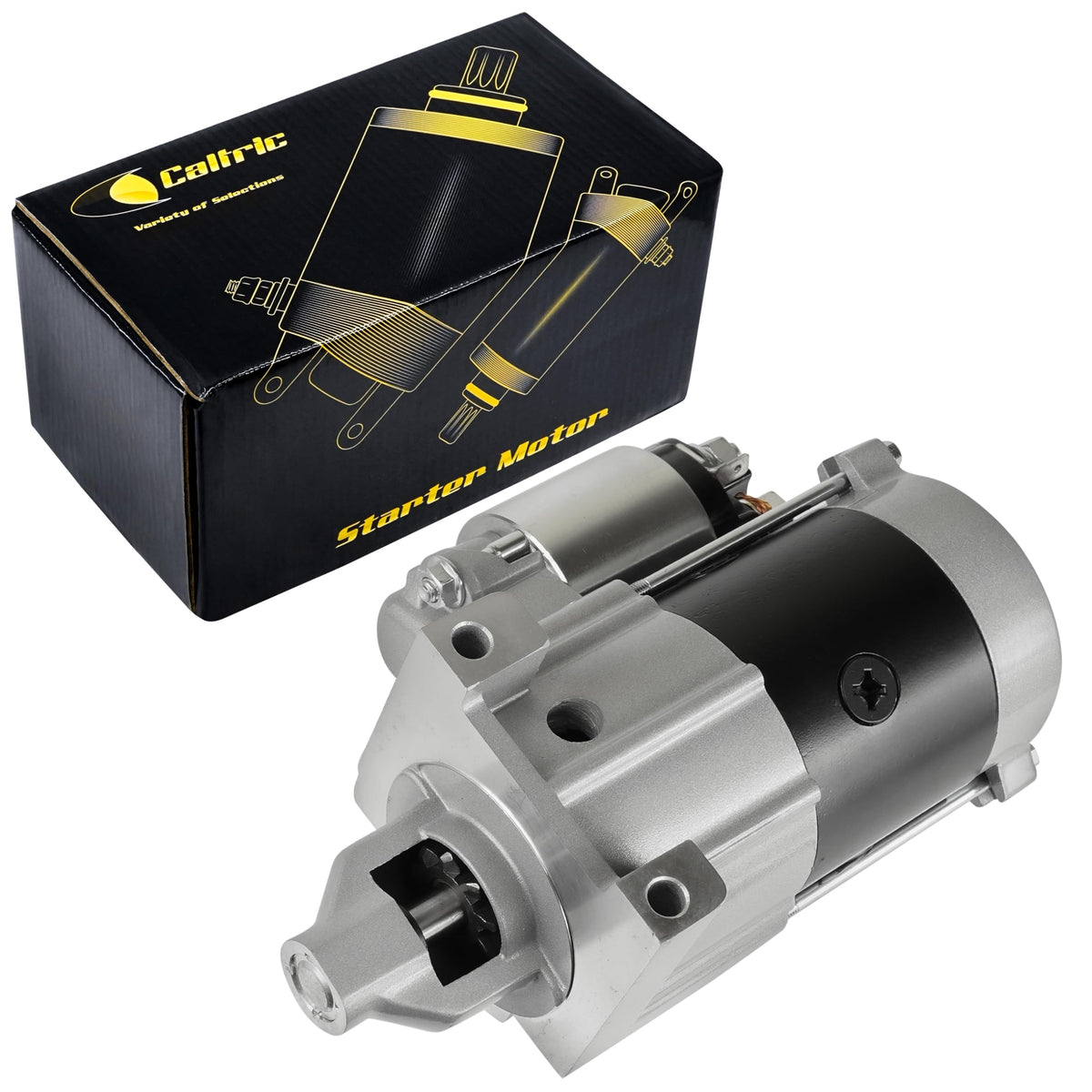 Caltric Starter Motor Compatible with Yamaha Outboard 9.9HP 15HP 18HP