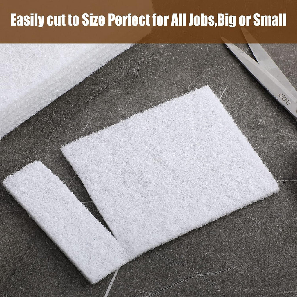 20 Pcs White Scrubbing Pad Non Scratch Scouring Pads, 4 x 6 Pulgadas