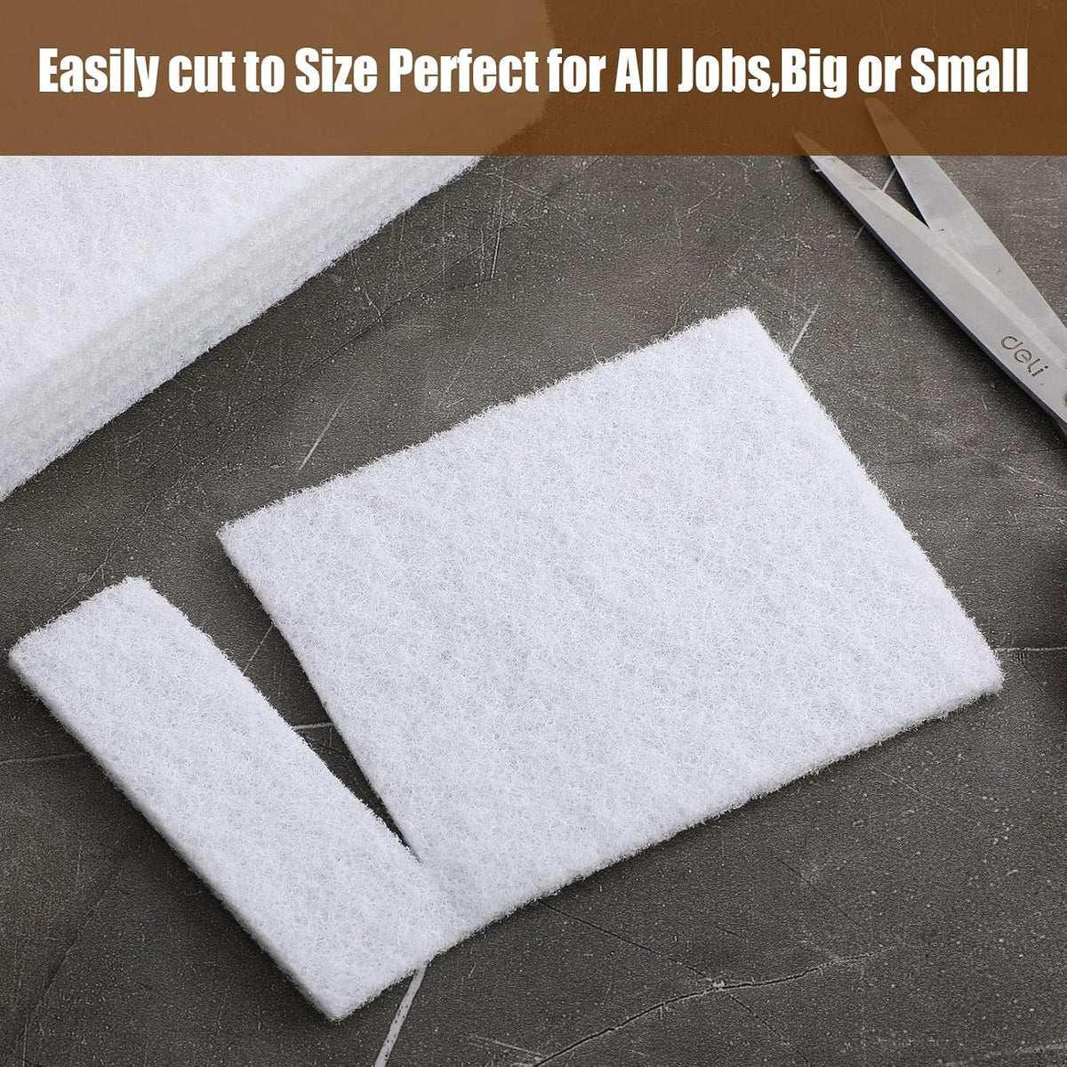 20 Pcs White Scrubbing Pad Non Scratch Scouring Pads, 4 x 6 Pulgadas