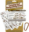 Outdoor Knot Cards: 22 Knots – Camping, Backpacking, Scouts | Waterproof pocket guide with mini carabiner for